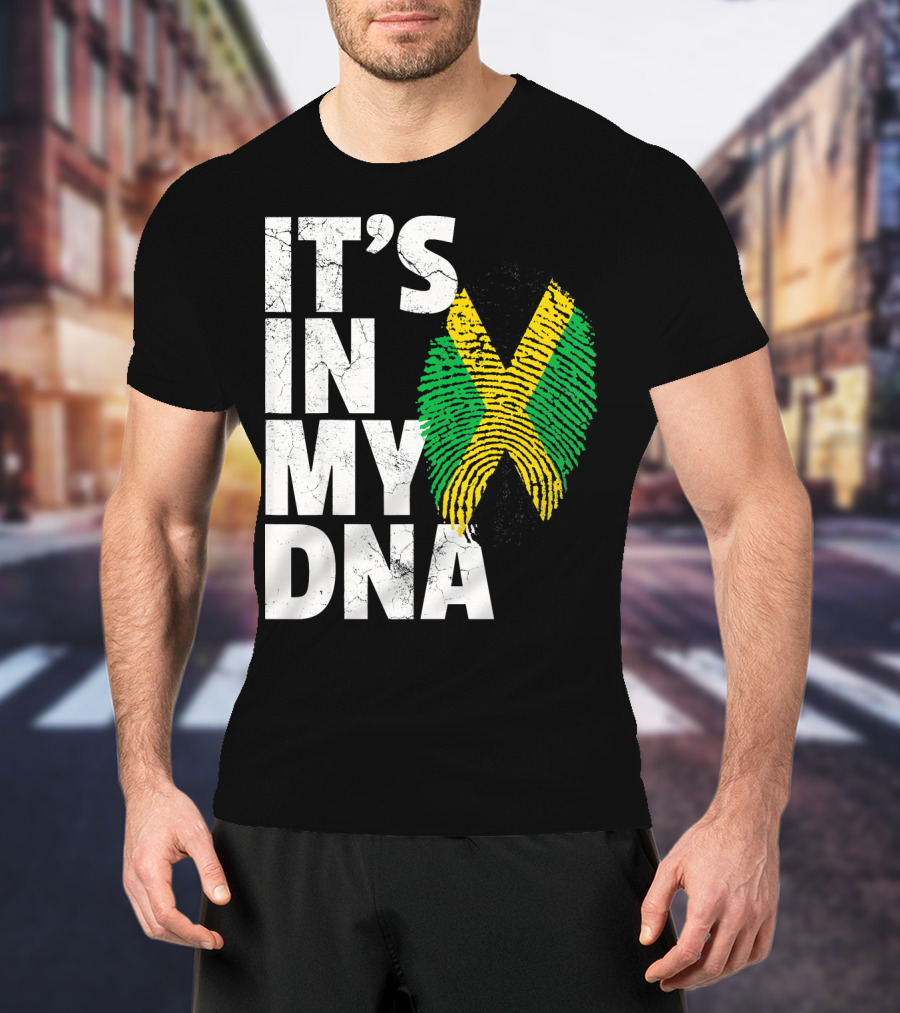 Its IN My Dna Jamaica Flag Jamaican Pride T-Shirt