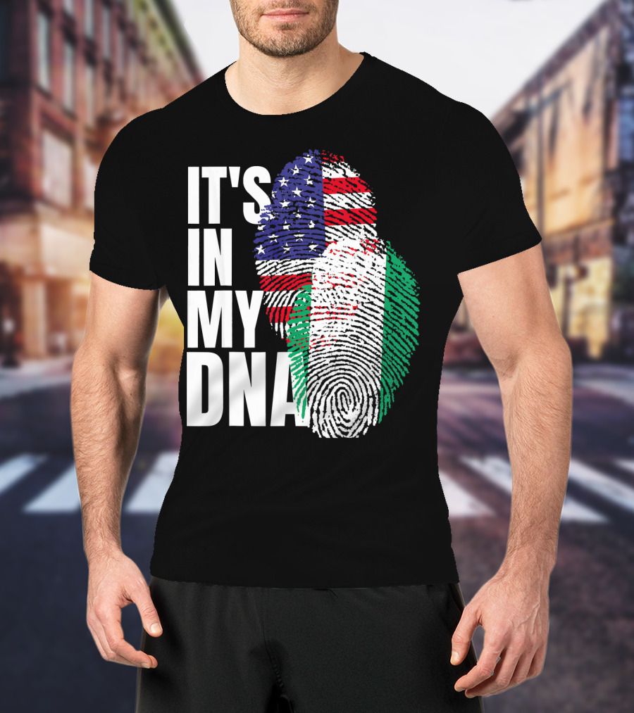 IT'S IN MY DNA American And Nigerian Mix Heritage T-Shirt