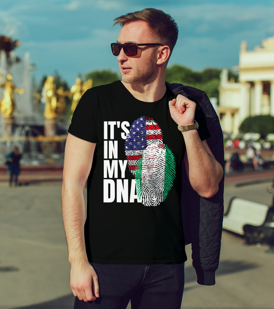 IT'S IN MY DNA American And Nigerian Mix Heritage T-Shirt