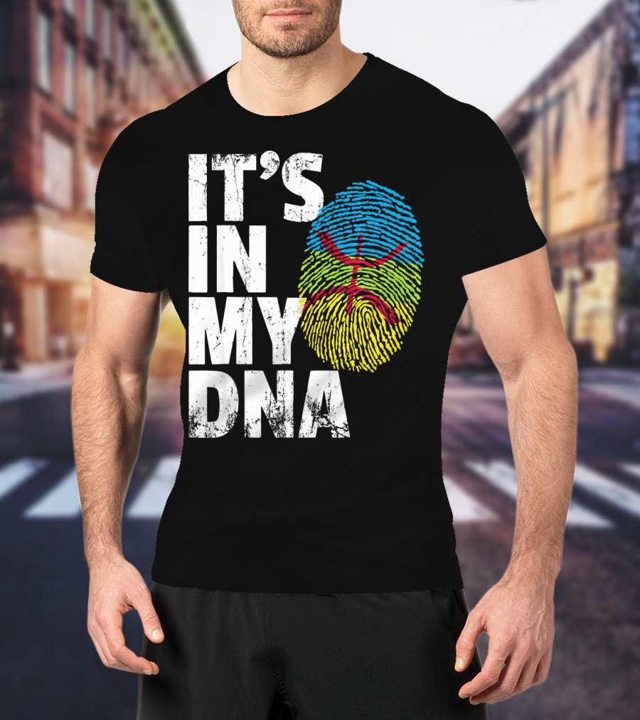 It's IN My Dna Amazigh Tamazgha Kabyle Fingerprint T-Shirt
