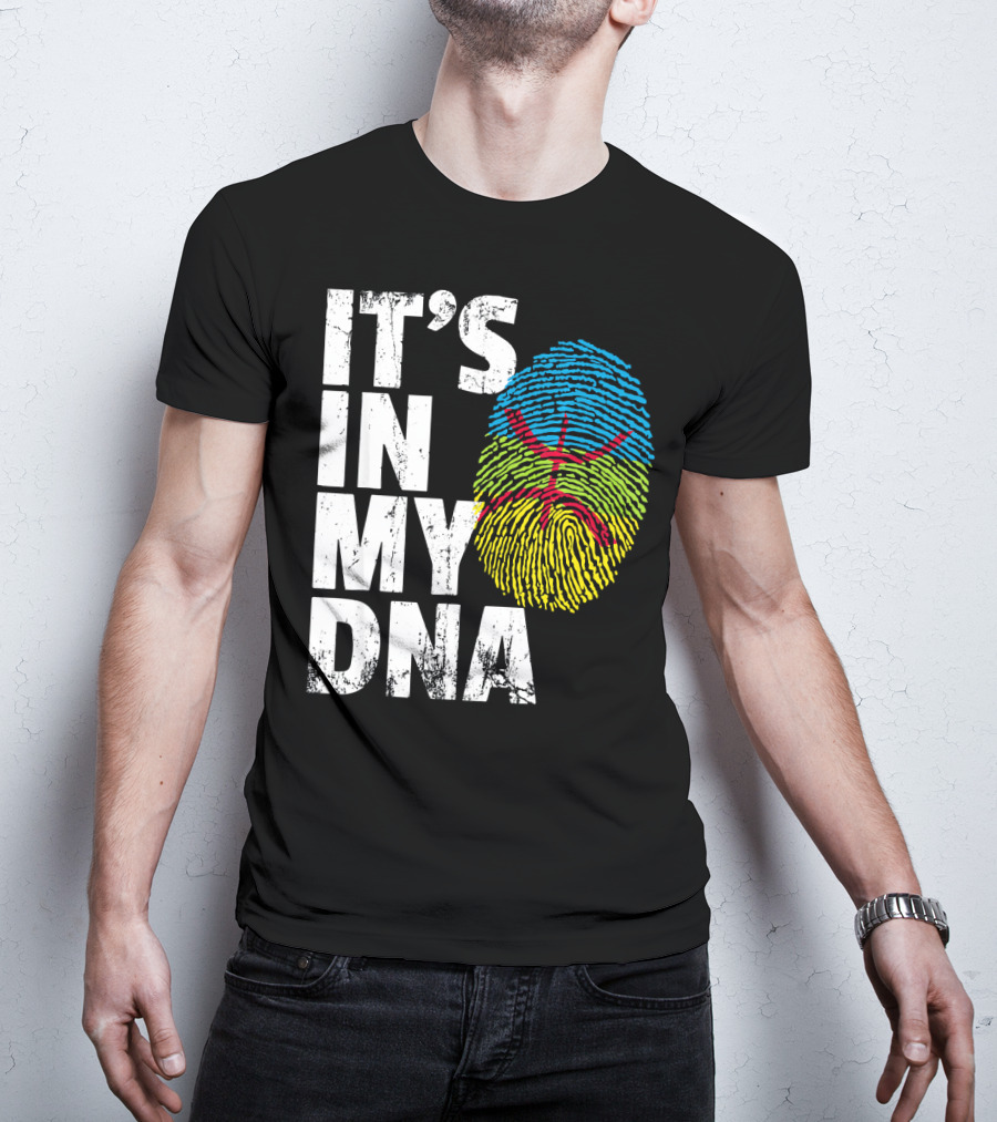 It's IN My Dna Amazigh Tamazgha Kabyle Fingerprint T-Shirt