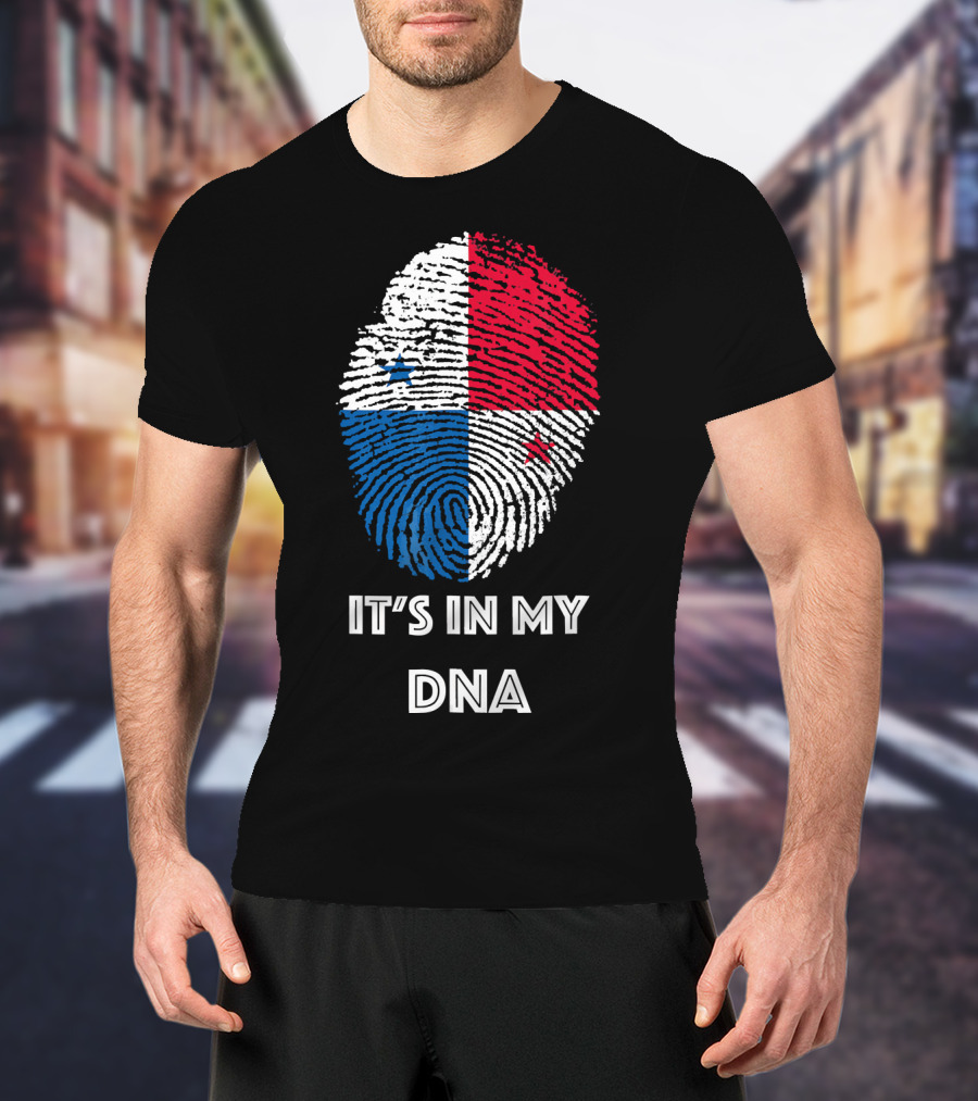 Panama Flag Fingerprint It's In My DNA T-Shirt