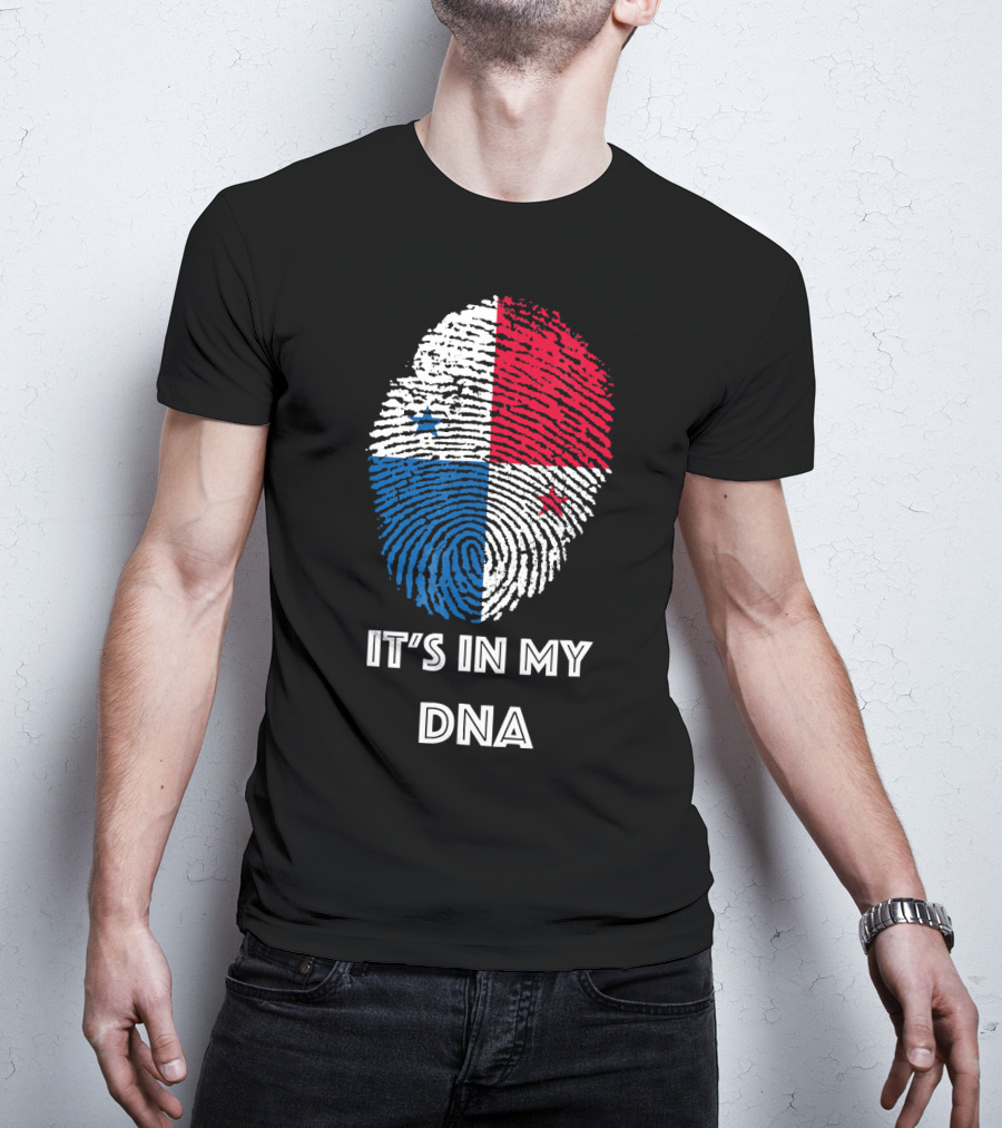 Panama Flag Fingerprint It's In My DNA T-Shirt