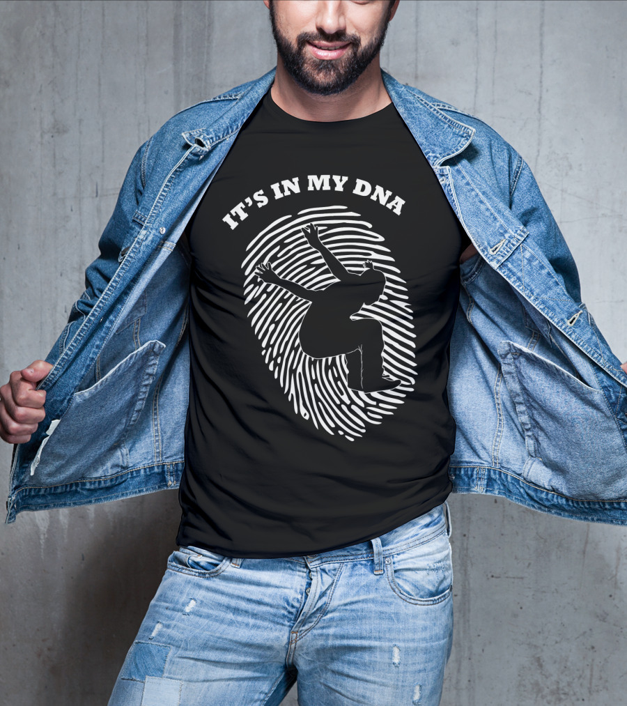 It's In My DNA Parkour Freestyle Fingerprint T-Shirt