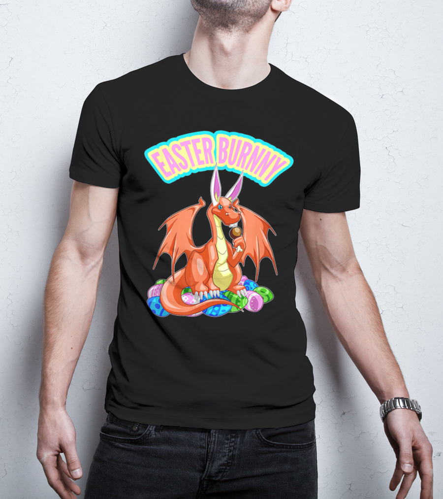 Easter Burnny Dragon With Eggs And Candy T-Shirt