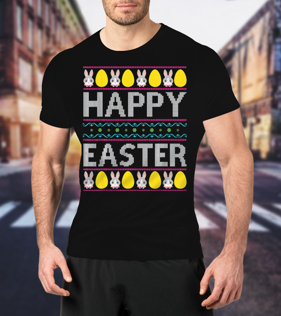 Happy Easter Bunny And Egg T-Shirt