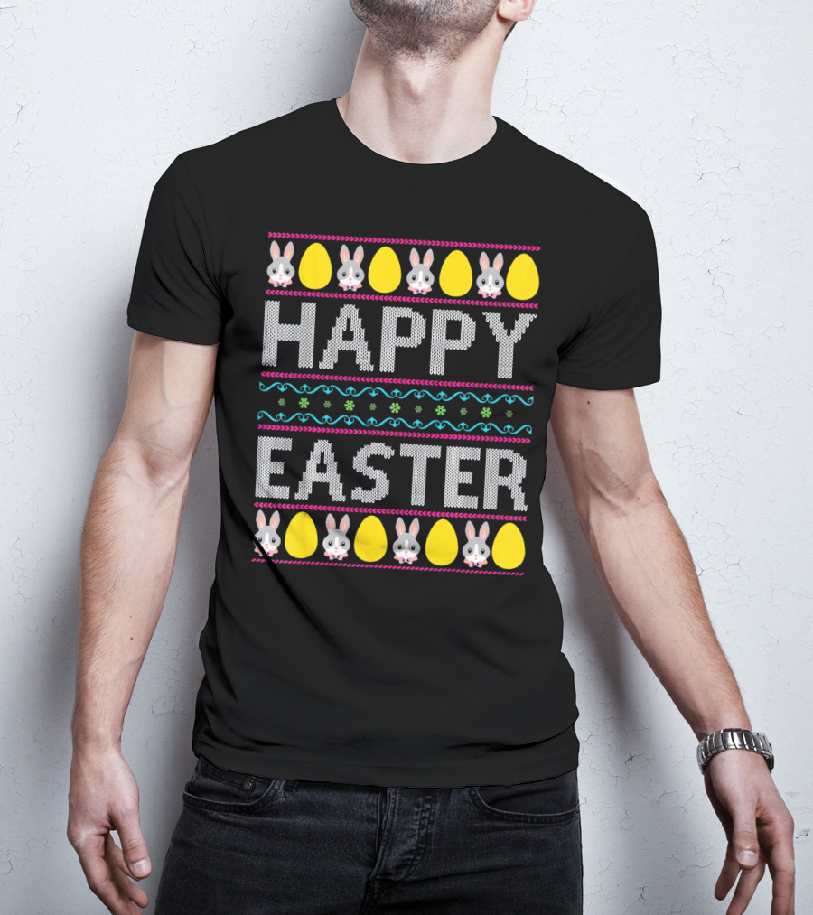 Happy Easter Bunny And Egg T-Shirt