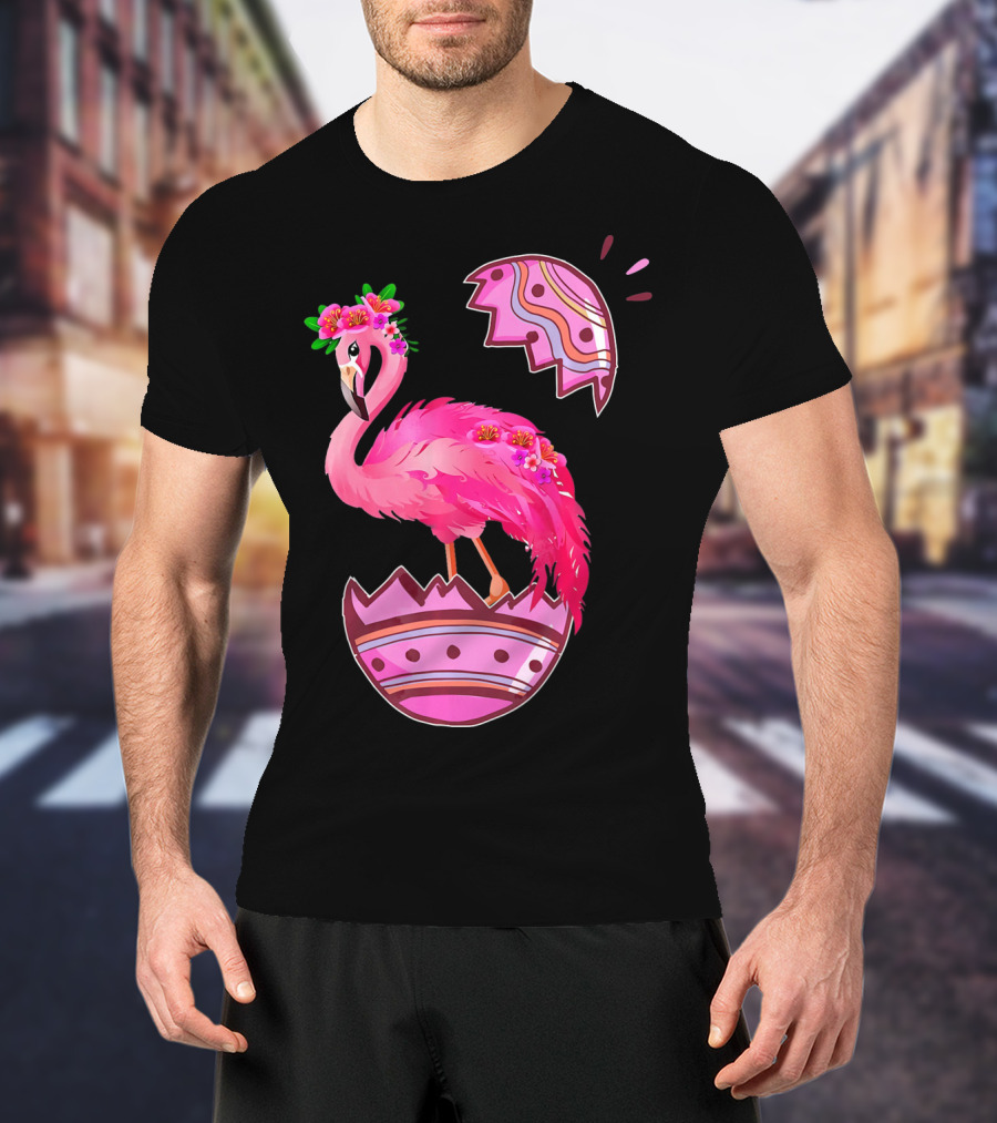 Flamingo Pink Easter Egg Delight T-Shirt