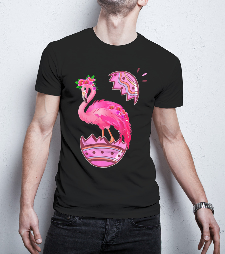 Flamingo Pink Easter Egg Delight T-Shirt