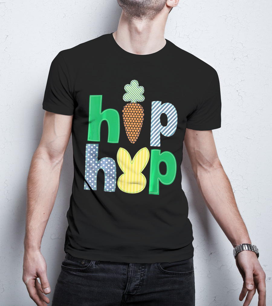 Hip Hop Bunny Carrot Easter T-Shirt
