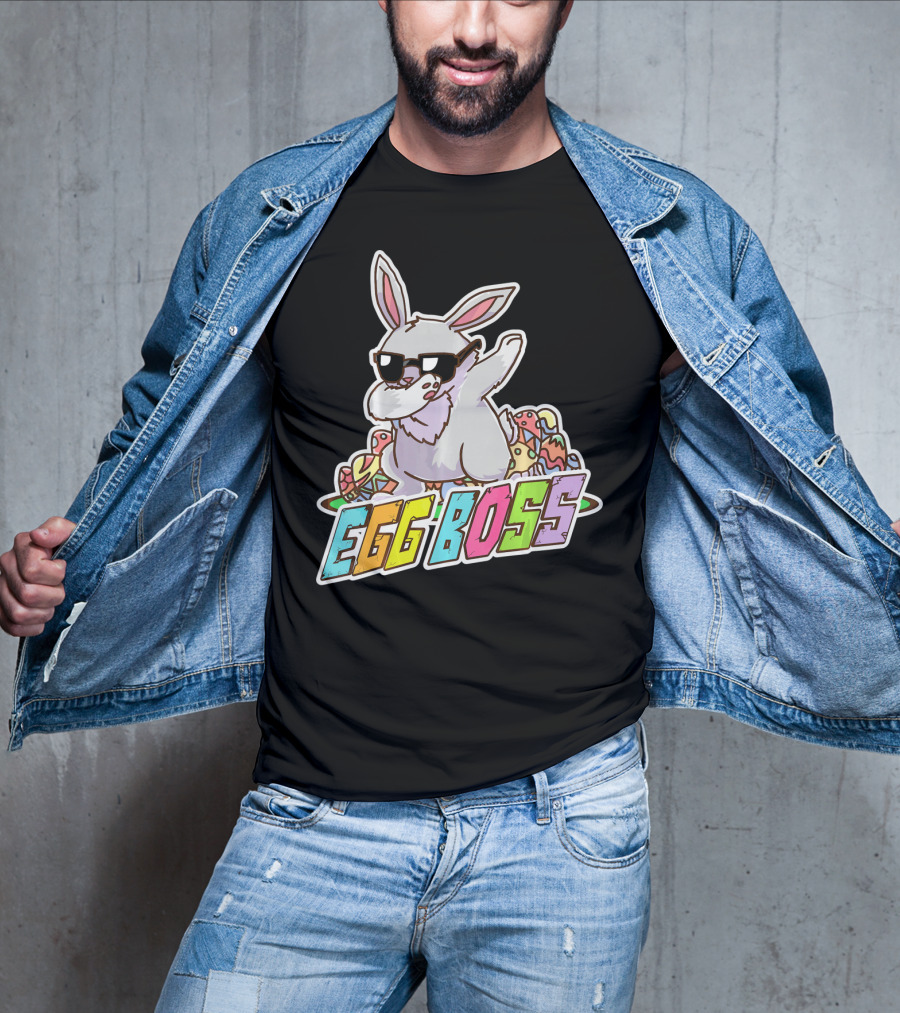 EGG BOSS Easter Bunny Dabbing Sunglasses T-Shirt