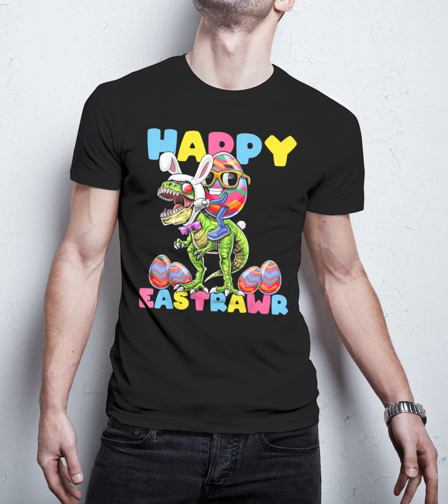 Happy Eastrawr Bunny Dinosaur Egg Rabbit T-Shirt
