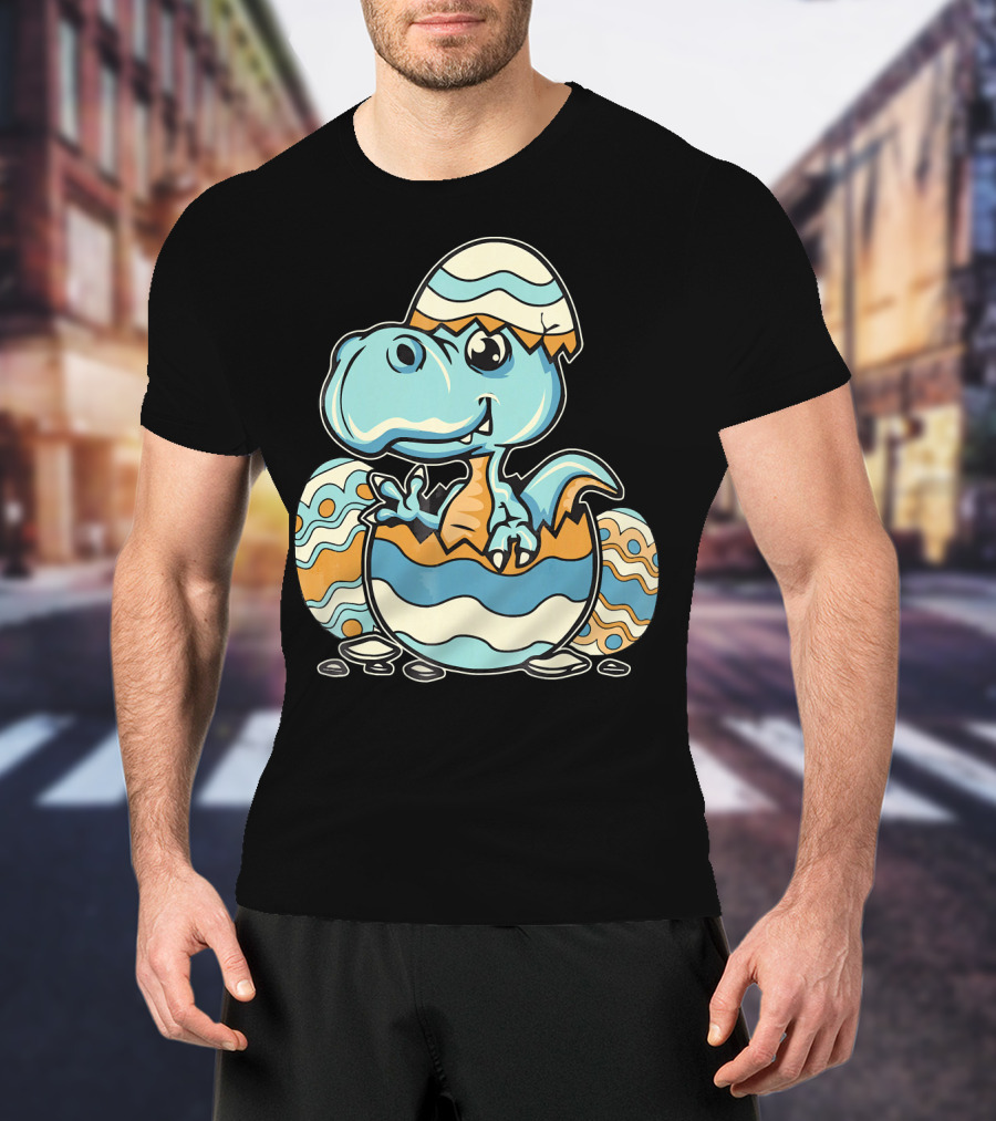 Dinosaur Hatchling In Easter Egg Delight T-Shirt