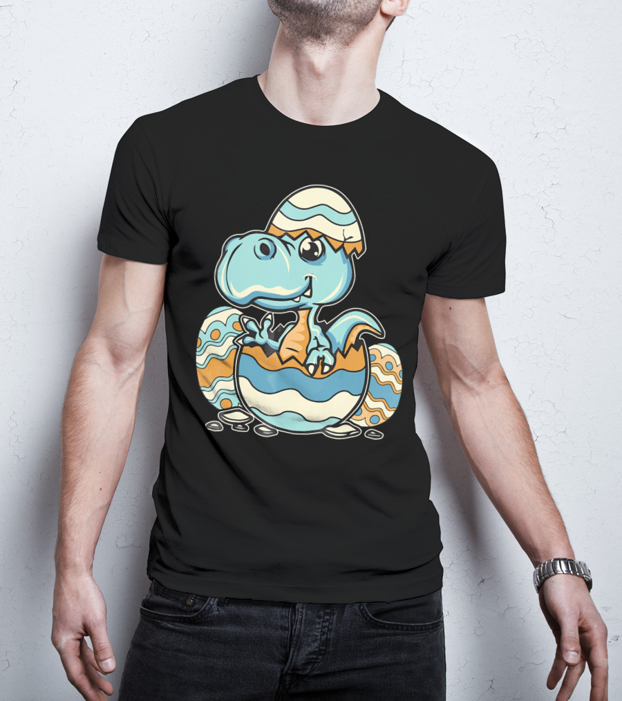 Dinosaur Hatchling In Easter Egg Delight T-Shirt