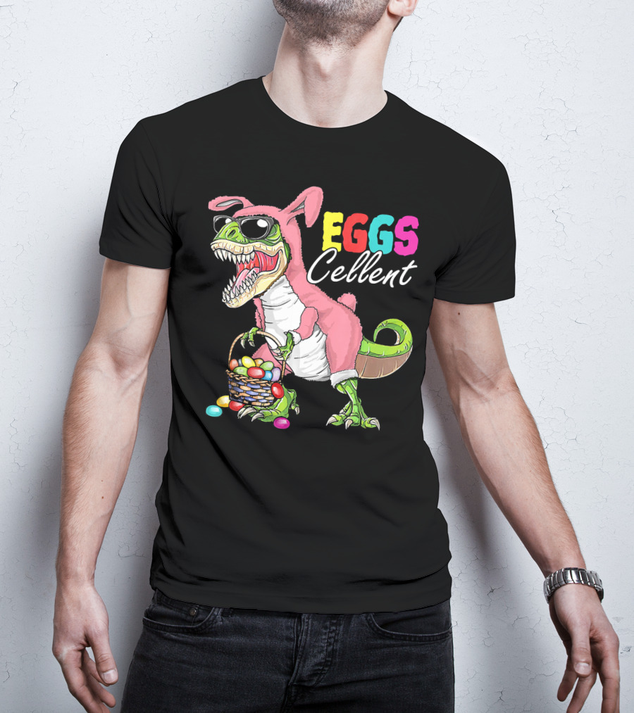EGGS Cellent Dinosaur Easter Rex Bunny T-Shirt