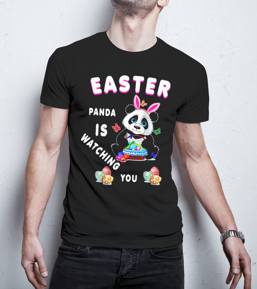 Easter Panda Is Watching You T-Shirt