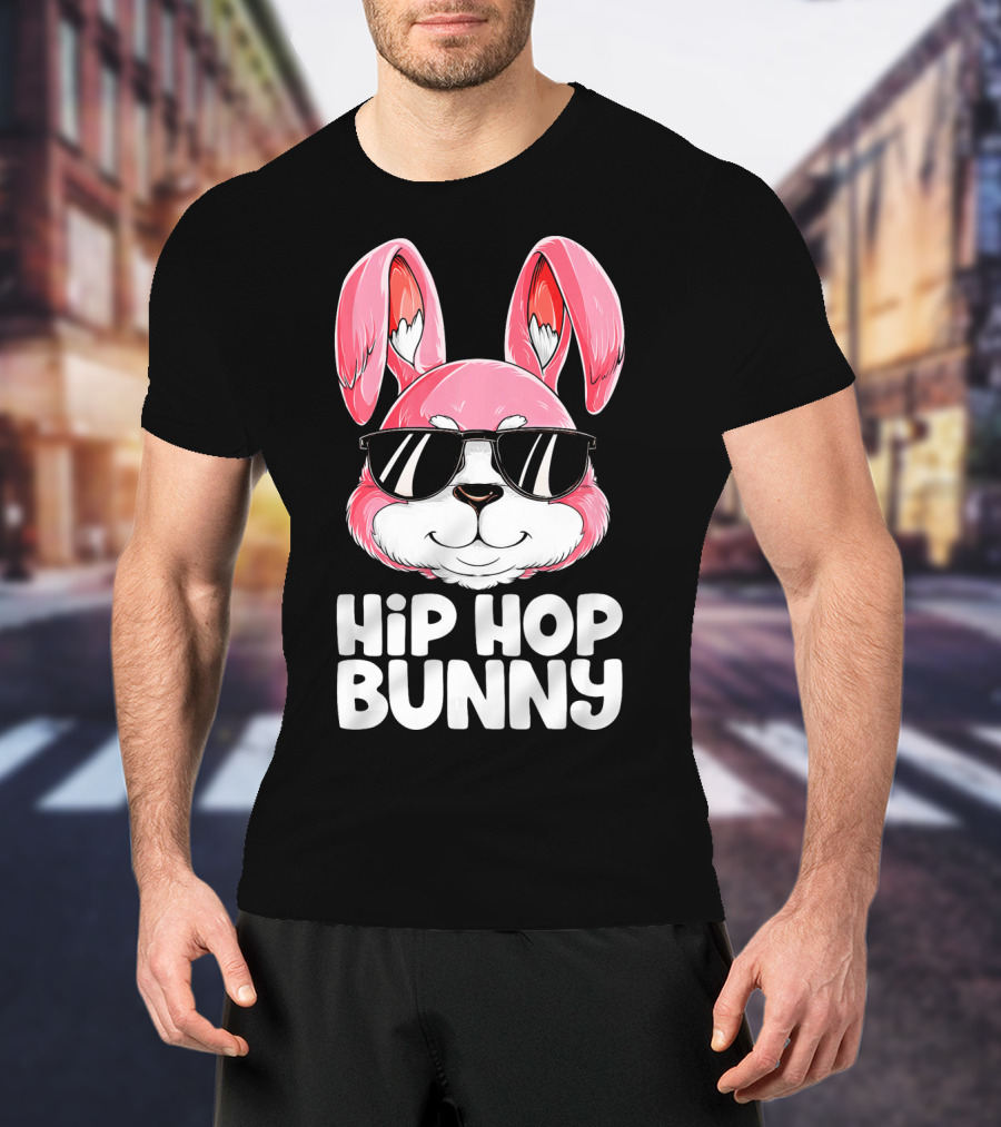 Easter Hip Hop Bunny In Sunglasses T-Shirt