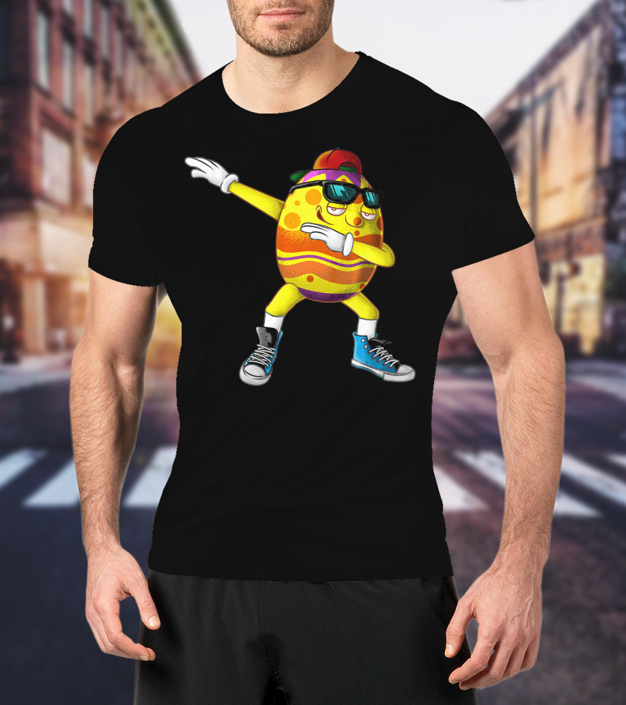 Dabbing Easter Egg Cool Eggspert Dabber T-Shirt