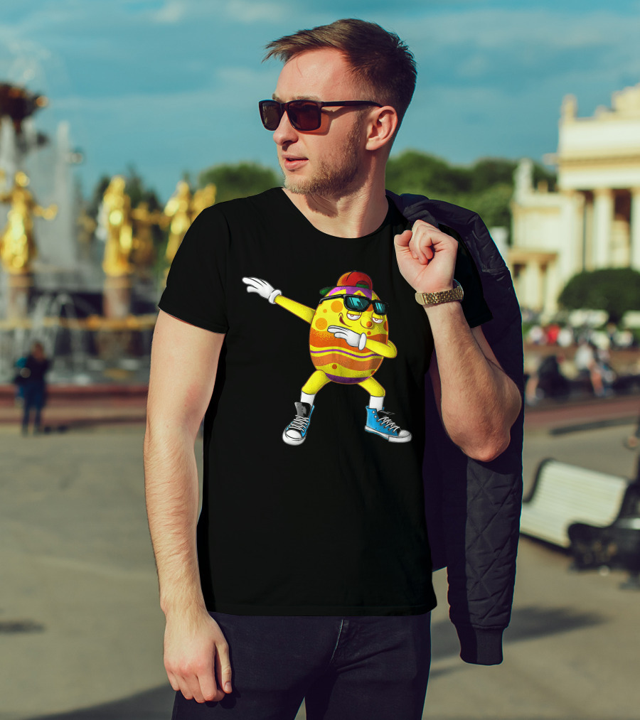 Dabbing Easter Egg Cool Eggspert Dabber T-Shirt