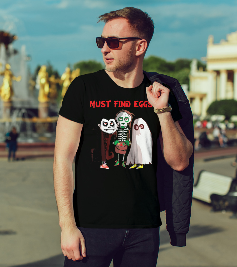 Must Find Eggs Funny Zombies Searching For Easter T-Shirt