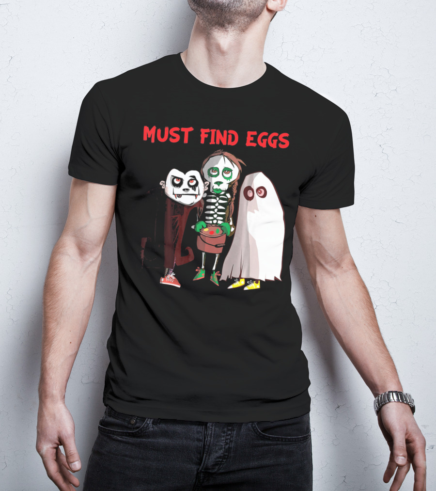 Must Find Eggs Funny Zombies Searching For Easter T-Shirt