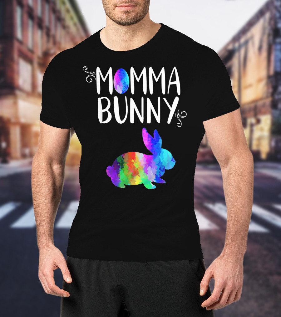 Momma Bunny Rainbow T-Shirt