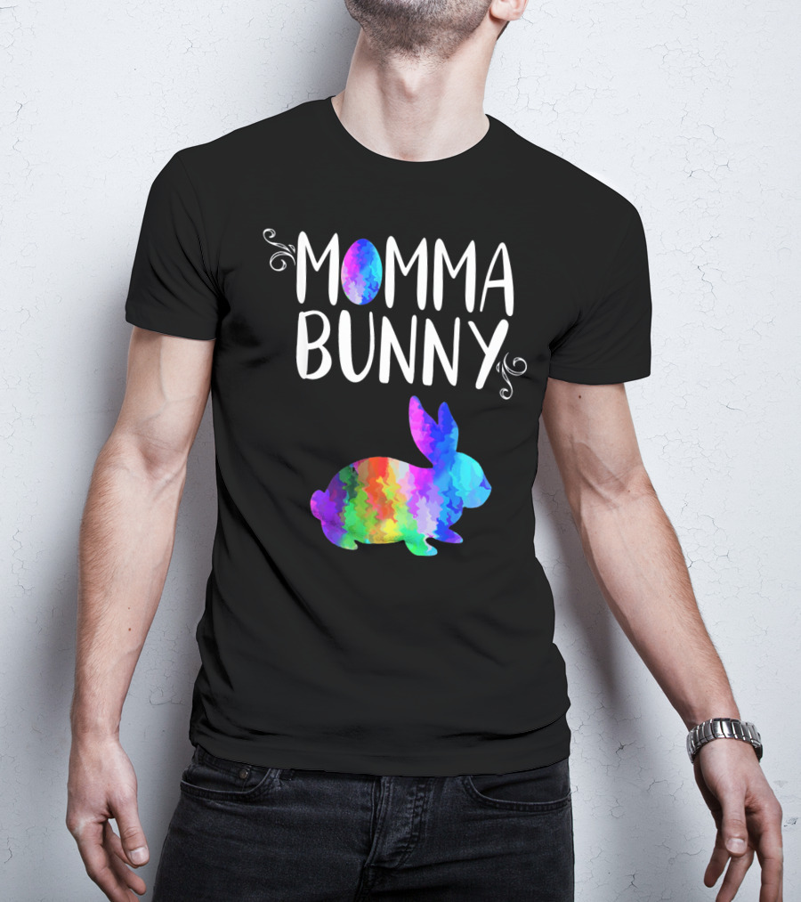 Momma Bunny Rainbow T-Shirt