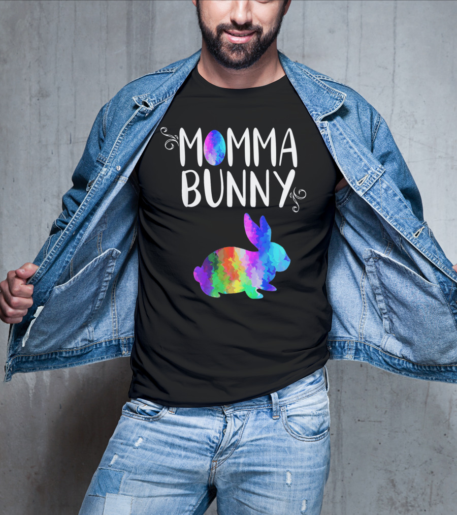 Momma Bunny Rainbow T-Shirt