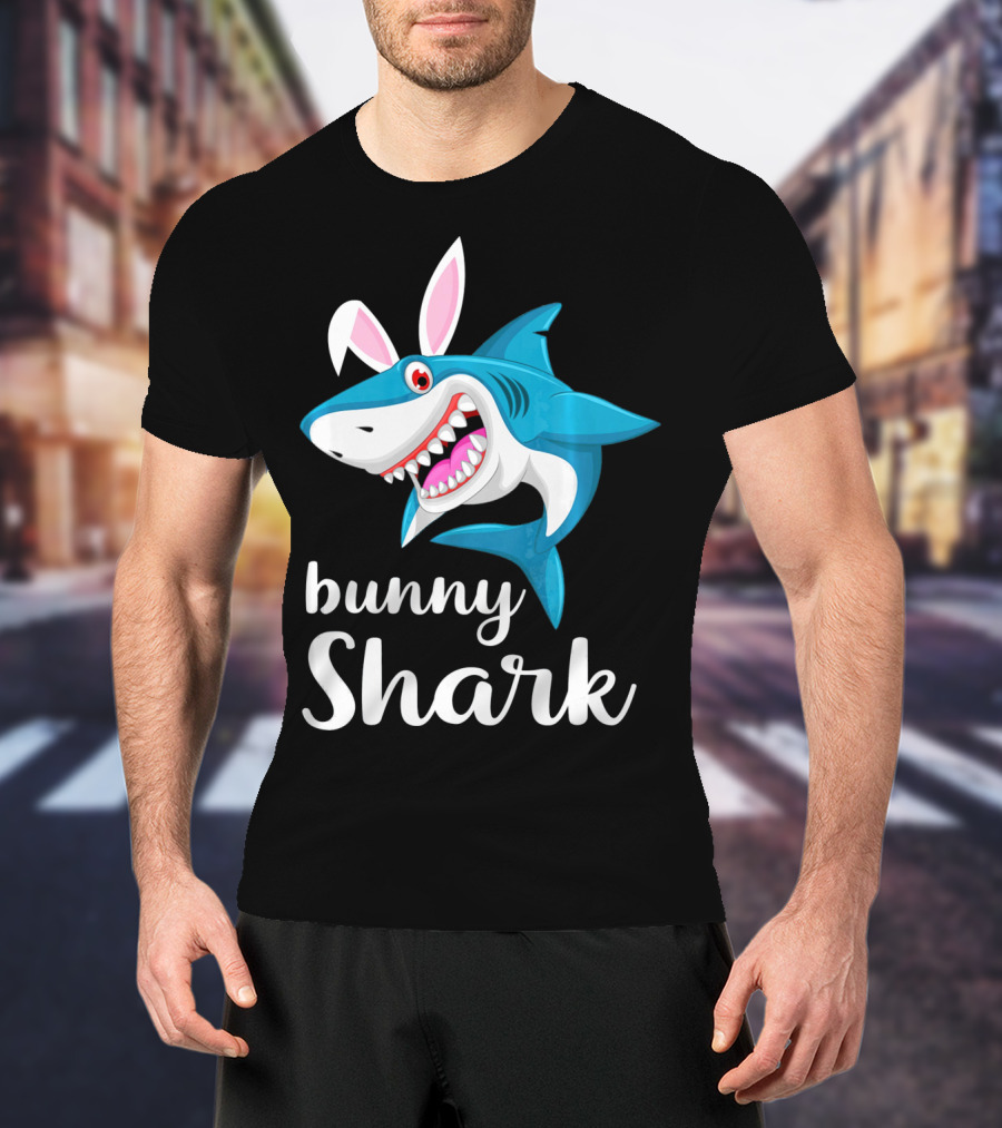 Bunny Shark Easter Yout T-Shirt