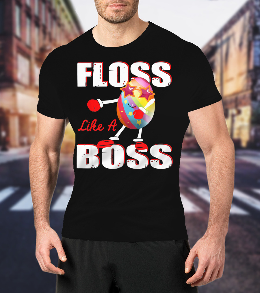 Floss Like A Boss Rainbow Star Egg T-Shirt