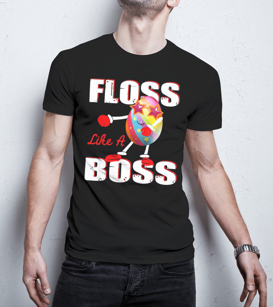 Floss Like A Boss Rainbow Star Egg T-Shirt