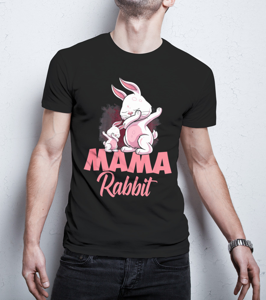 Mama Rabbit Matching Family Bunny Mama Rabbit T-Shirt