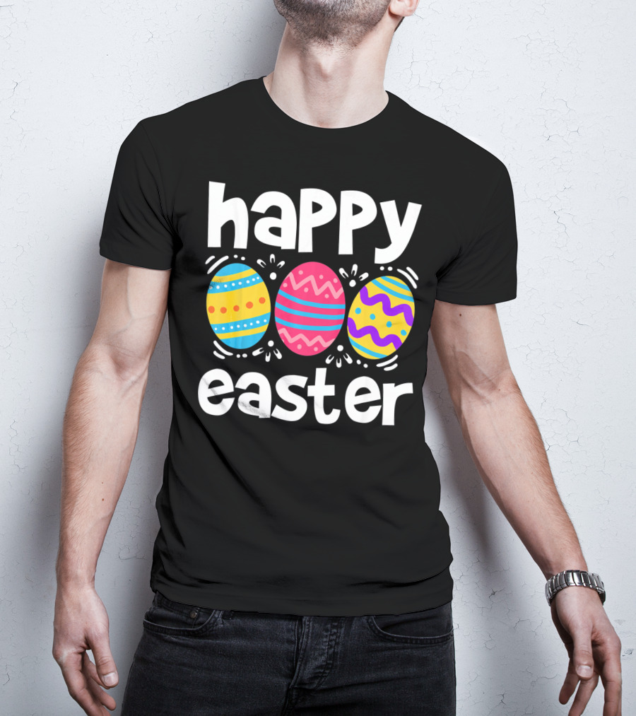 Happy Easter Colorful Eggs T-Shirt