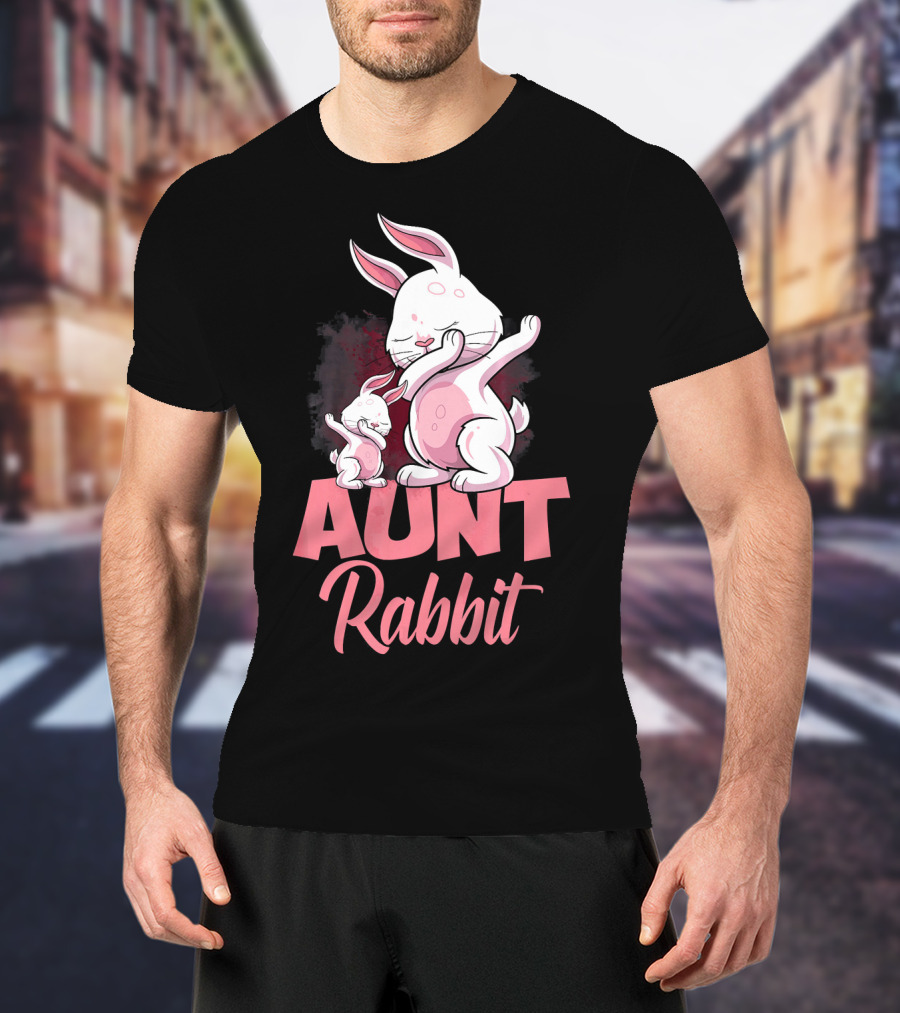 Aunt Rabbit Matching Family Bunny Fun T-Shirt