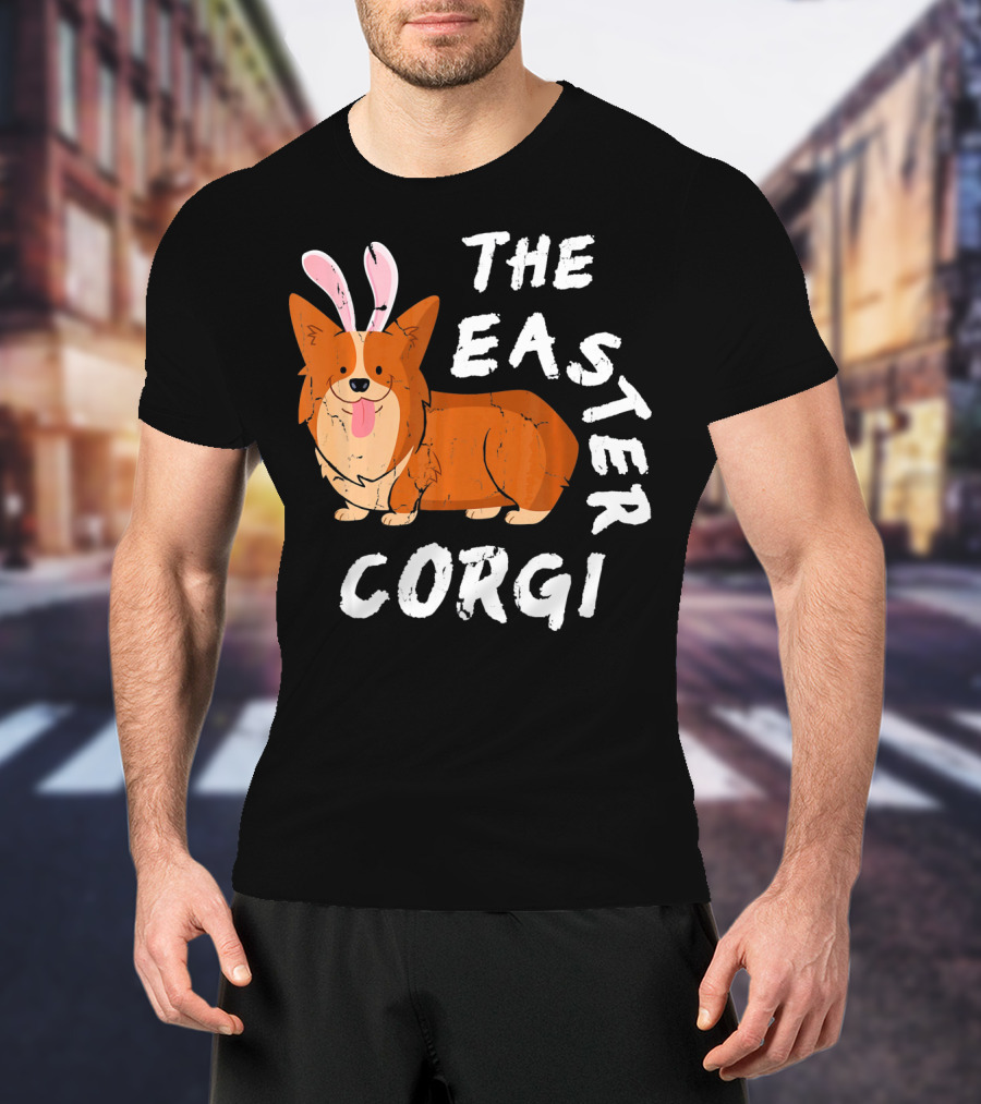 The Easter Corgi Bunny Ears T-Shirt