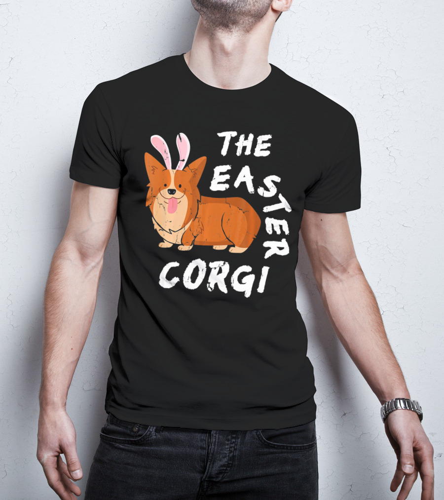 The Easter Corgi Bunny Ears T-Shirt
