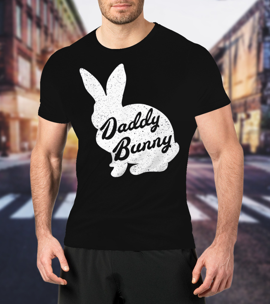 Daddy Bunny Mens Funny And Cute Easter T-Shirt