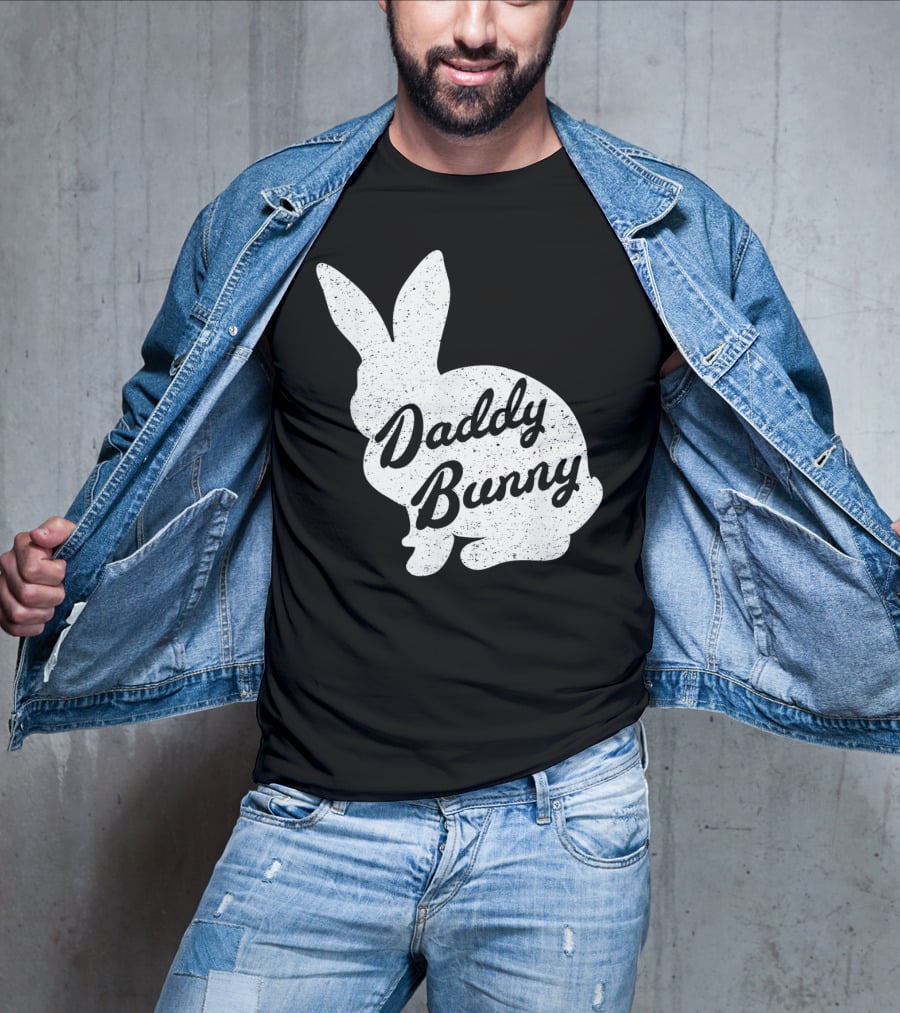 Daddy Bunny Mens Funny And Cute Easter T-Shirt