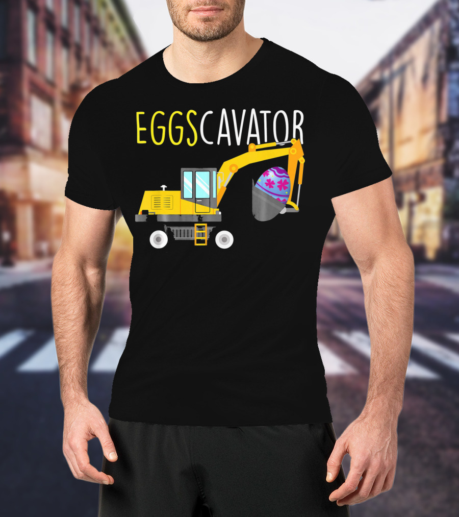 EGGSCAVATOR Funny Dinosaurs T Rex Hates Egg Hunts T-Shirt