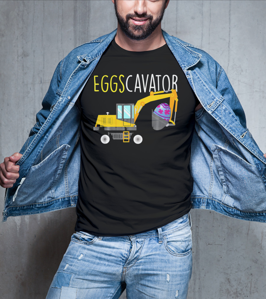 EGGSCAVATOR Funny Dinosaurs T Rex Hates Egg Hunts T-Shirt