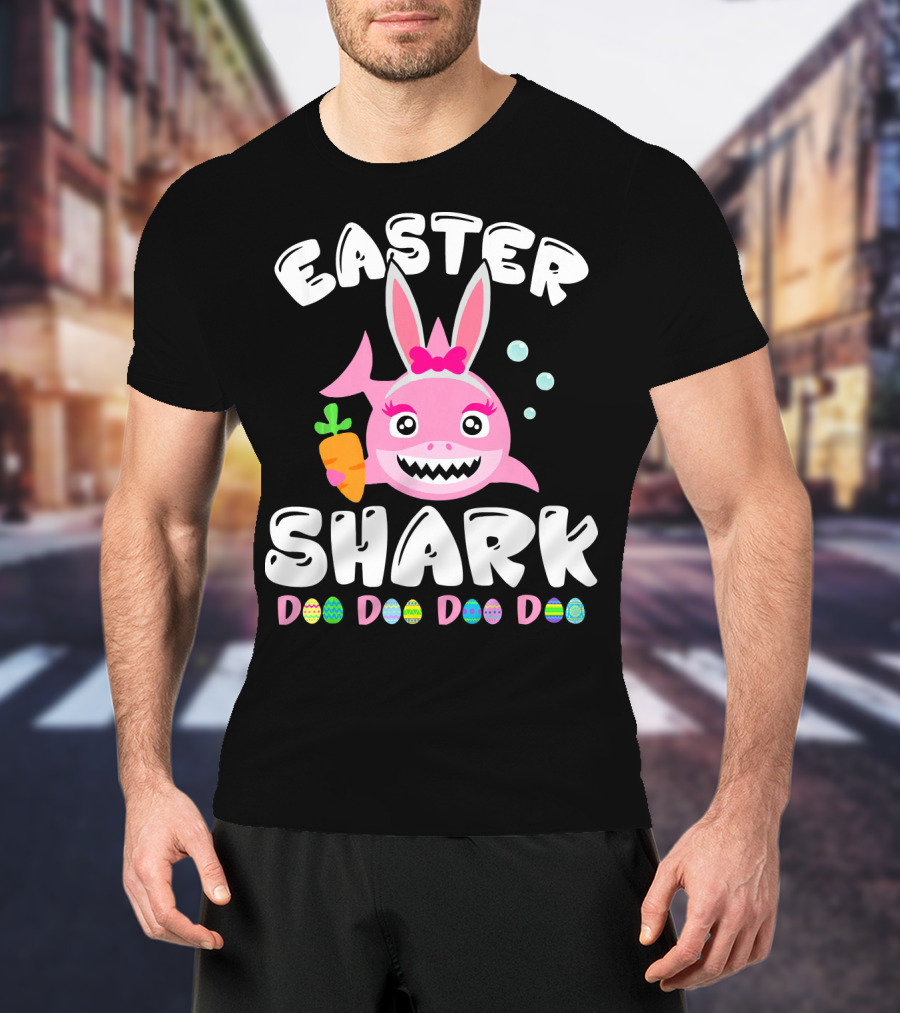 Easter Shark Bunny Doo Doo Doo Doo T-Shirt