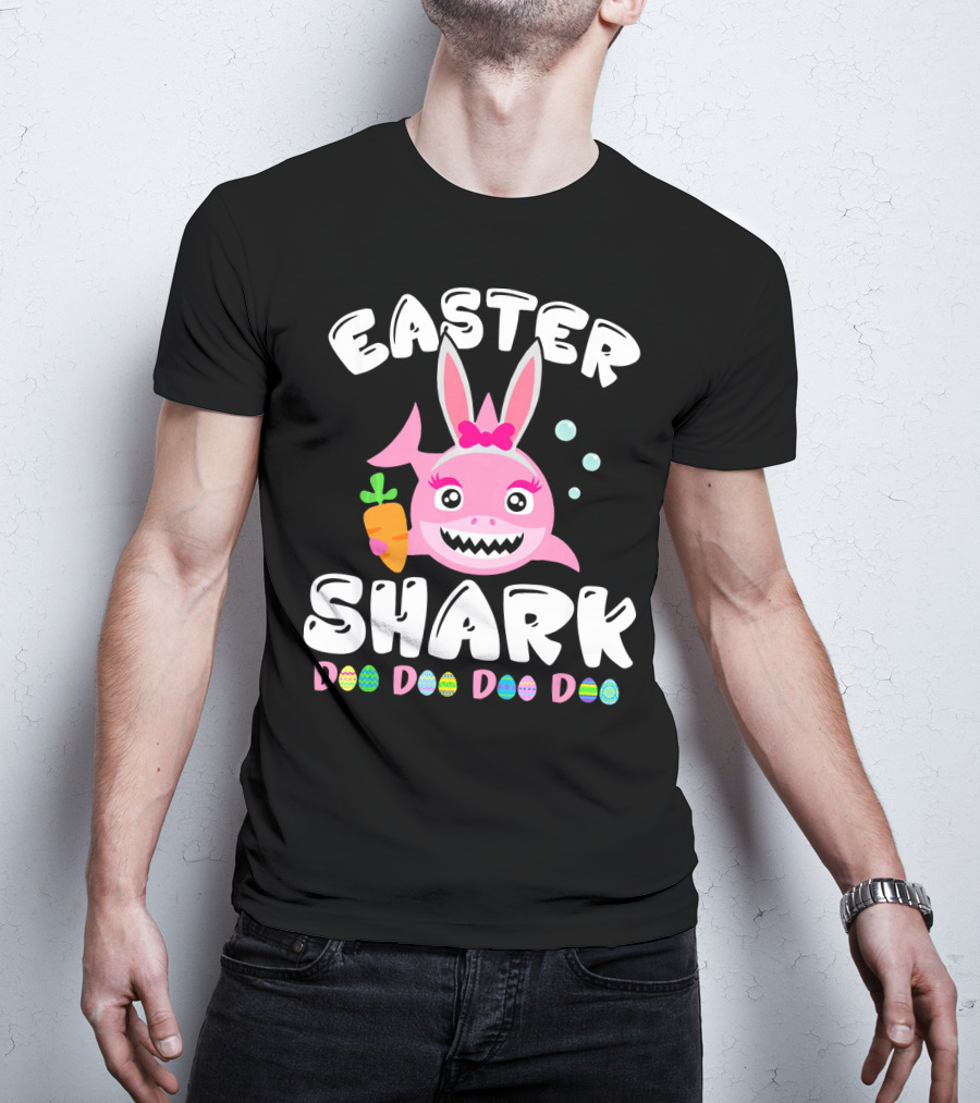 Easter Shark Bunny Doo Doo Doo Doo T-Shirt