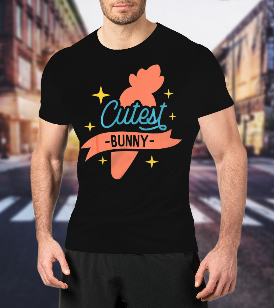 Cutest Bunny Carrot Starry Easter Egg T-Shirt