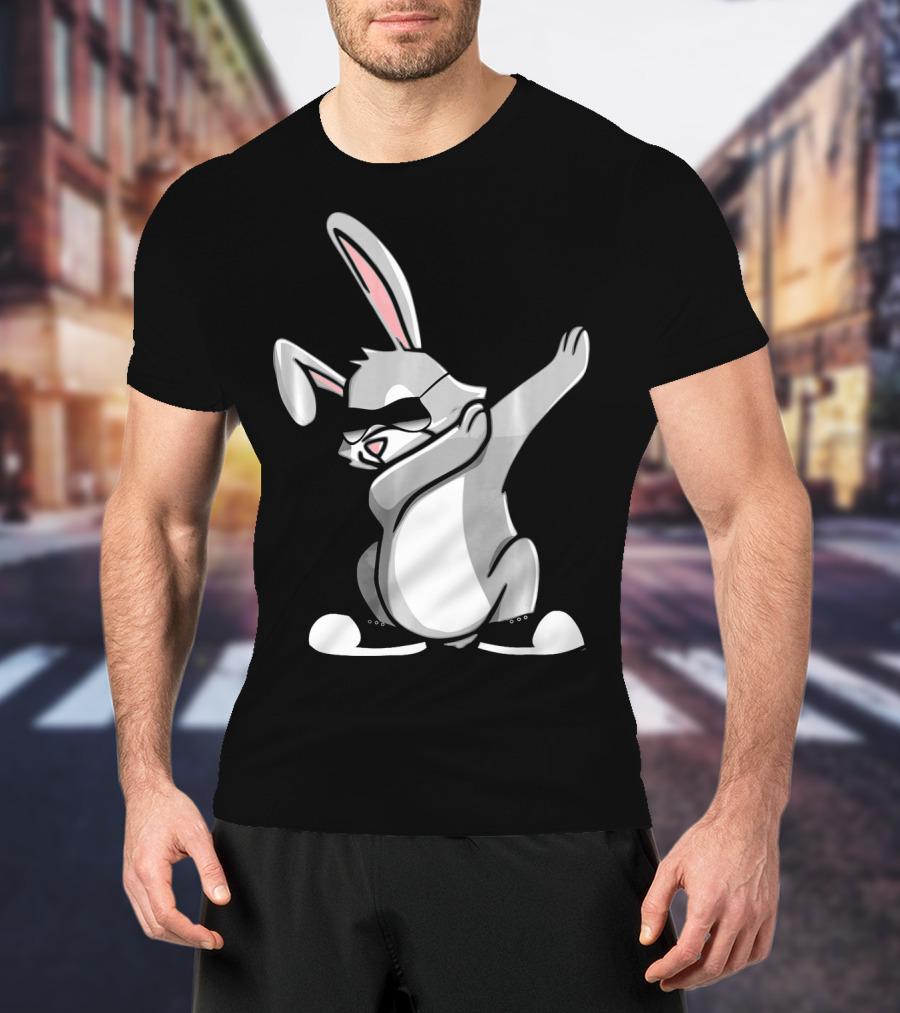 Easter Dab Bunny Women's Sunglasses Cute Rabbit Dancing T-Shirt