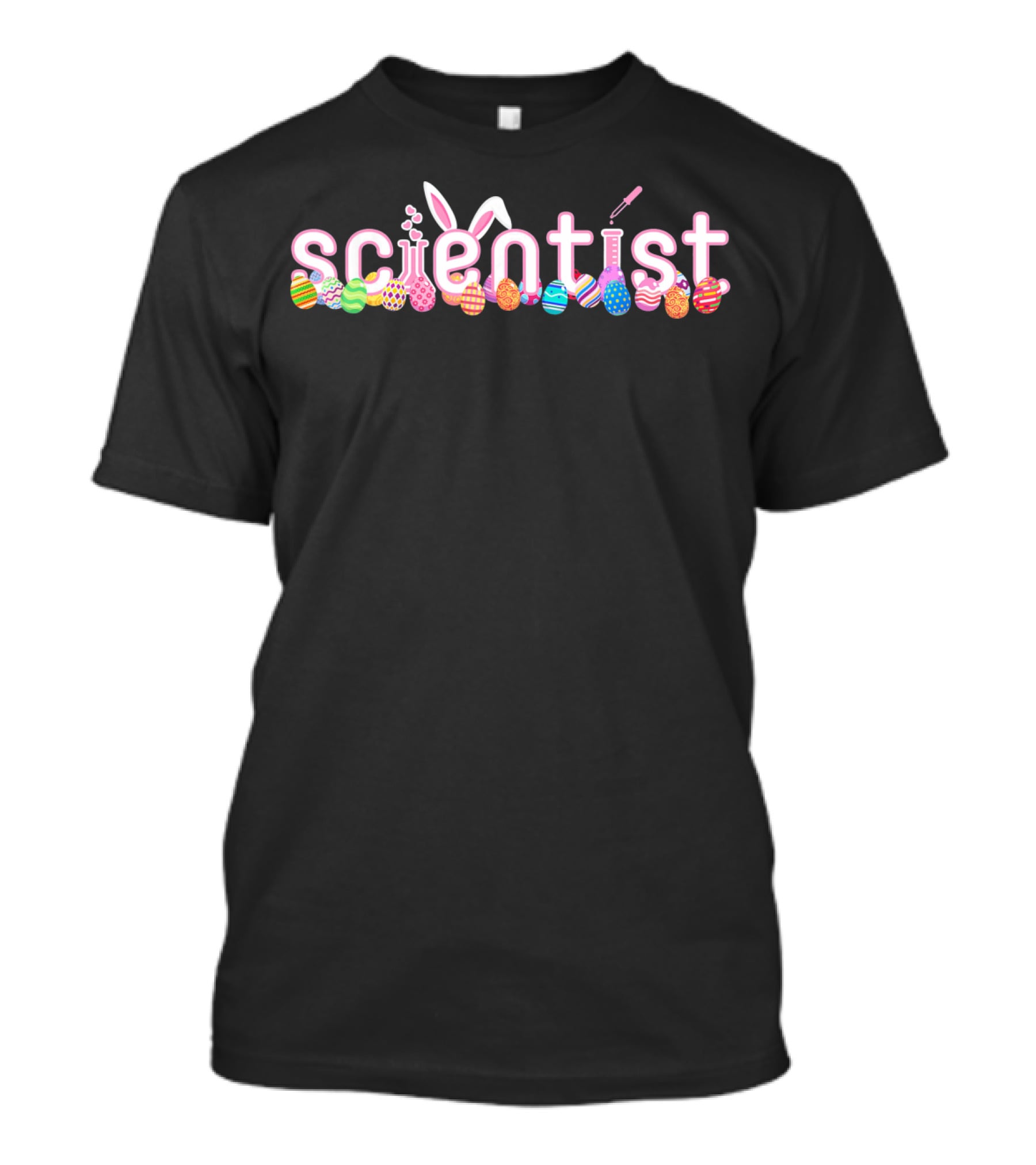 Scientist Funny Bunny Easter Eggs T-Shirt