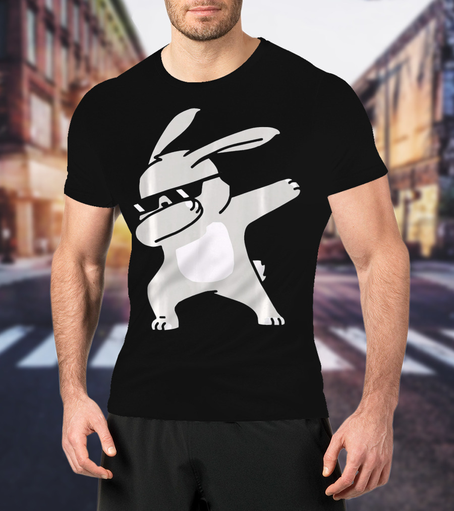 Happy Easter Day Cool Dabbing Rabbit T-Shirt