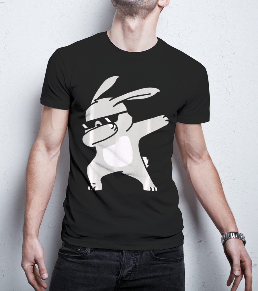 Happy Easter Day Cool Dabbing Rabbit T-Shirt