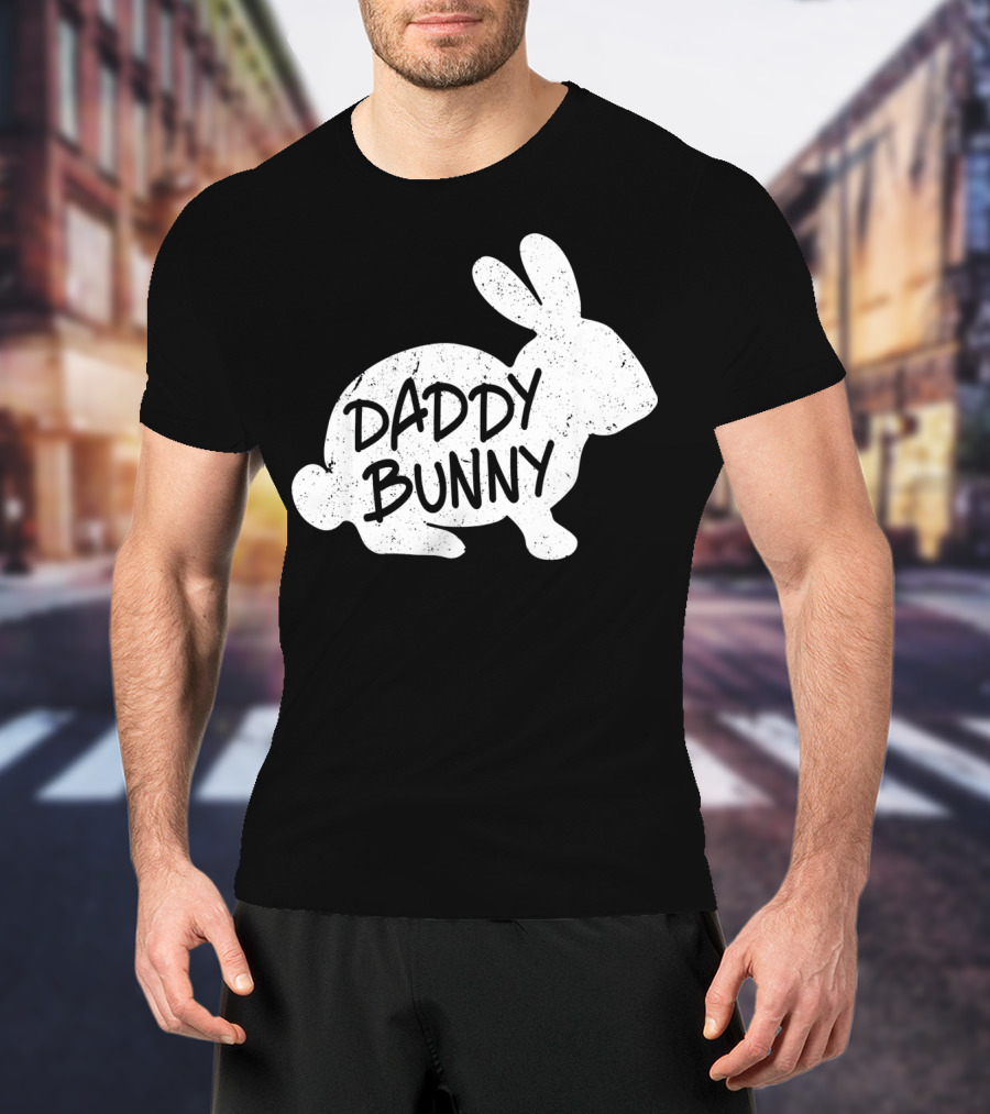 Family Matching Easter Daddy Bunny Matching T-Shirt