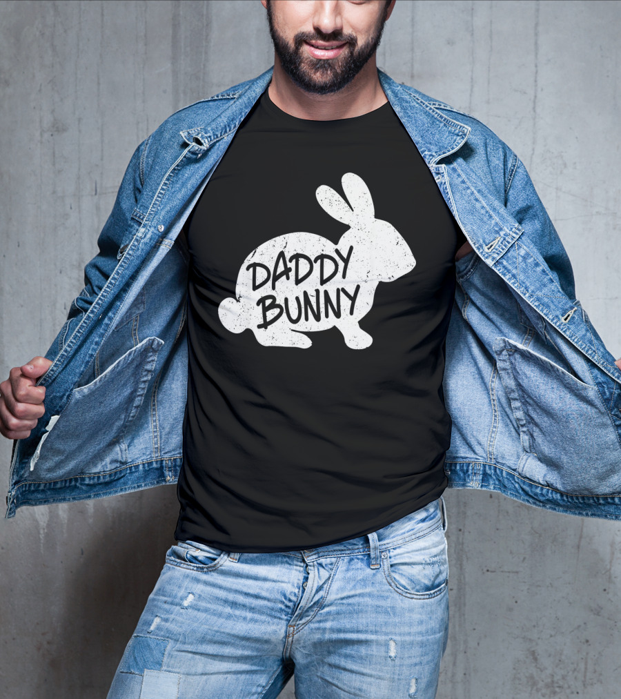 Family Matching Easter Daddy Bunny Matching T-Shirt