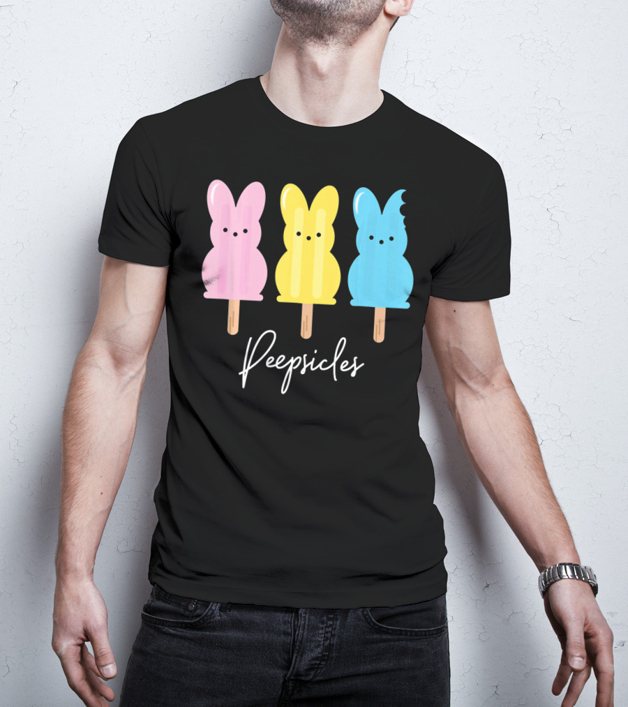 Peepsicles Fun Easter Bunny Cute Peep Popsicle T-Shirt